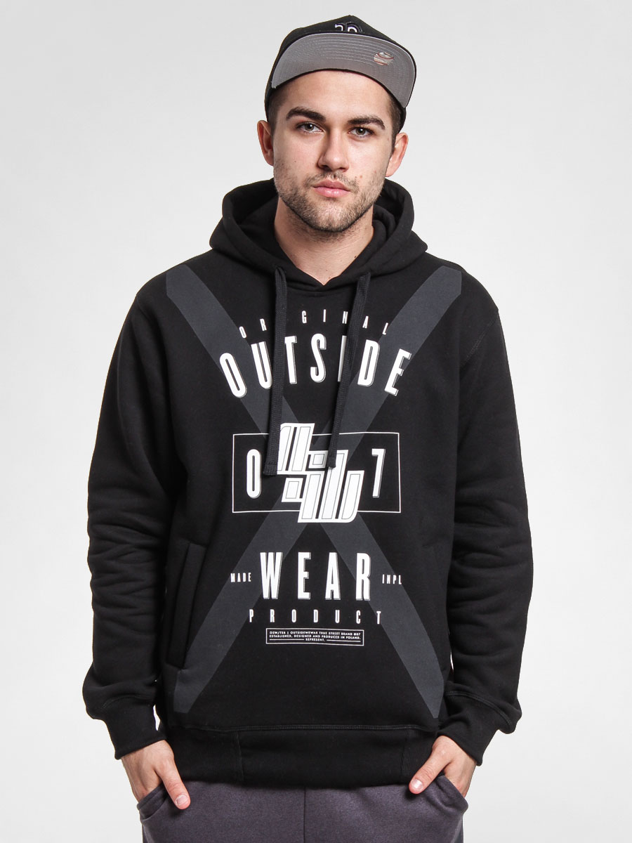 Bluza z kapturem Outsidewear X HD (black)