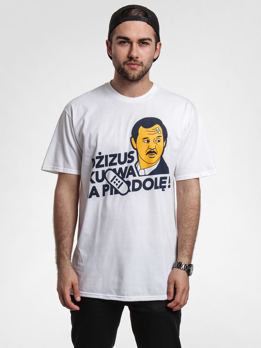 T-shirt Dziedzic Pruski Dżizus (white)