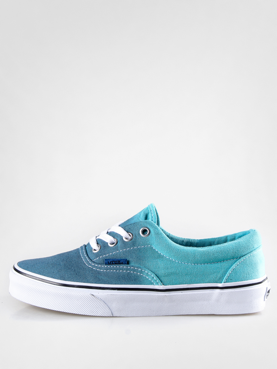 teal and blue vans