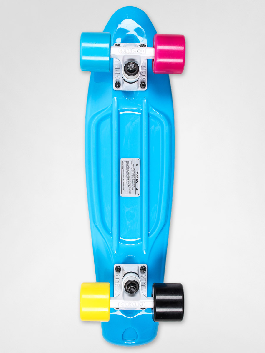 Deskorolka cruiser Stereo Vinyl (cyan/white/cmyk)