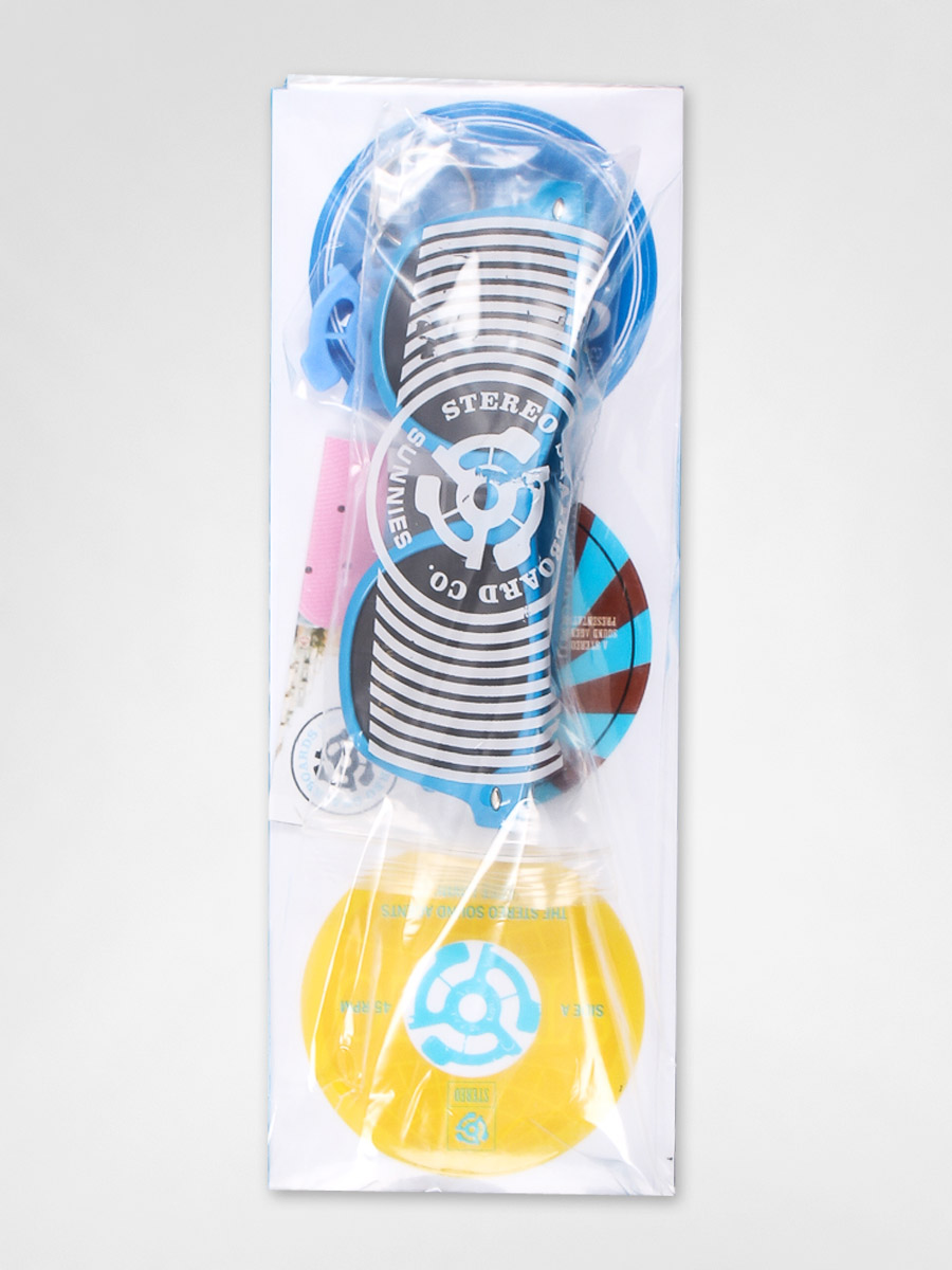 Deskorolka cruiser Stereo Vinyl (cyan/white/cmyk)