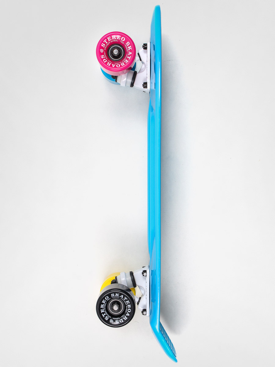 Deskorolka cruiser Stereo Vinyl (cyan/white/cmyk)