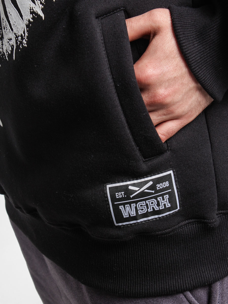 Bluza z kapturem WSRH Slonce HD (black/white)