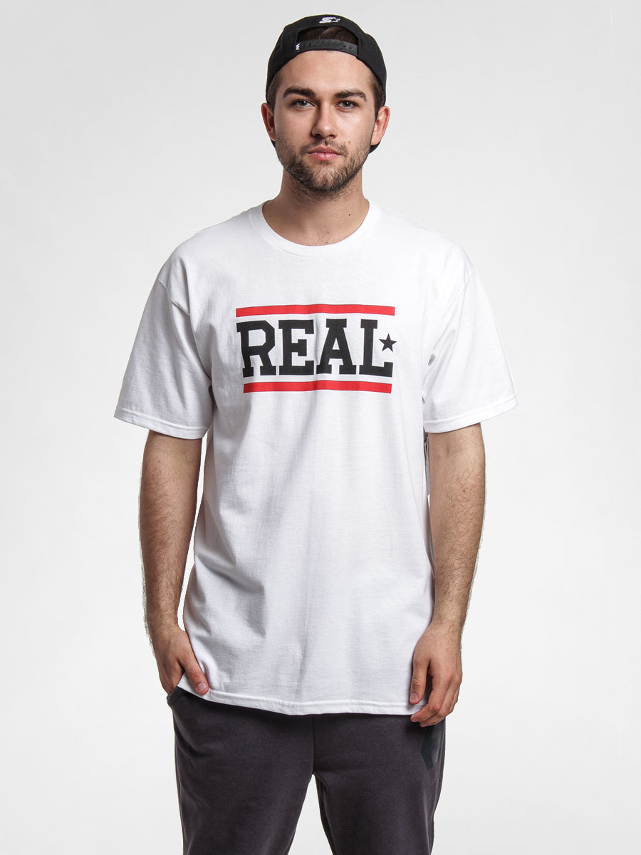 T-shirt Real Bars (white/black/red)