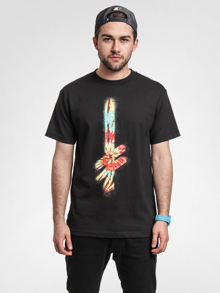 T-shirt Deathwish Gang Logo Fire (teal/org/yel)