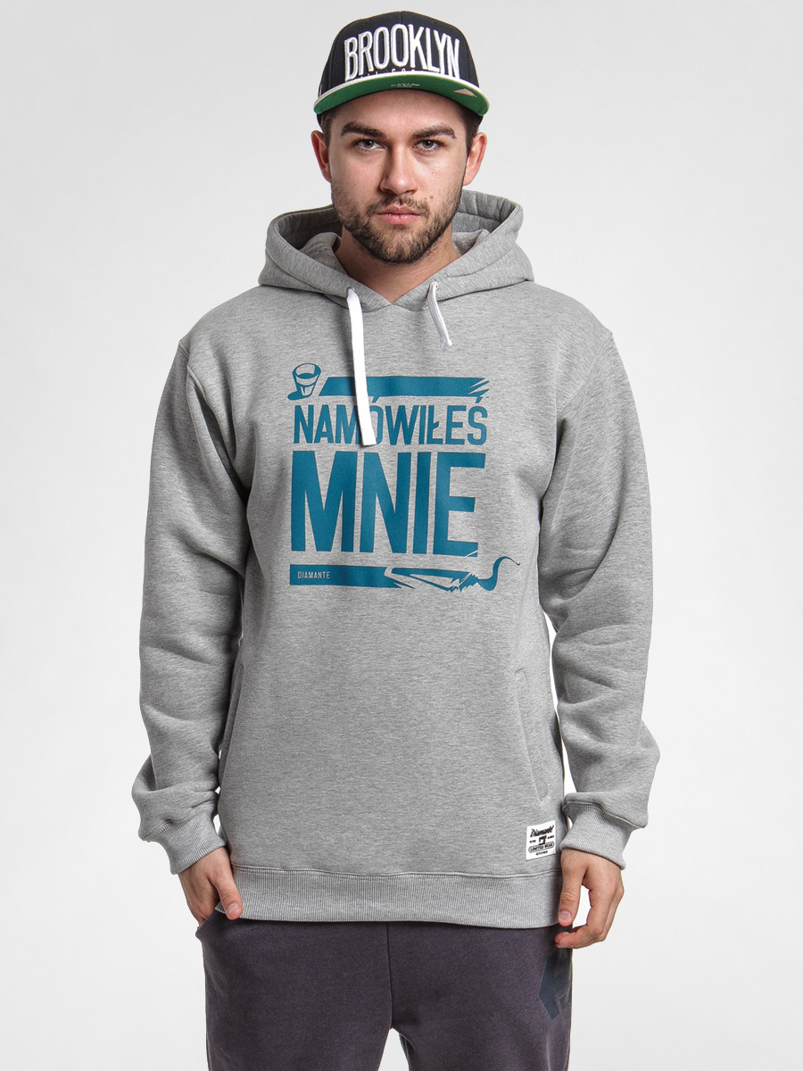 Bluza z kapturem Diamante Wear Namówiłeś Mnie HD (grey)