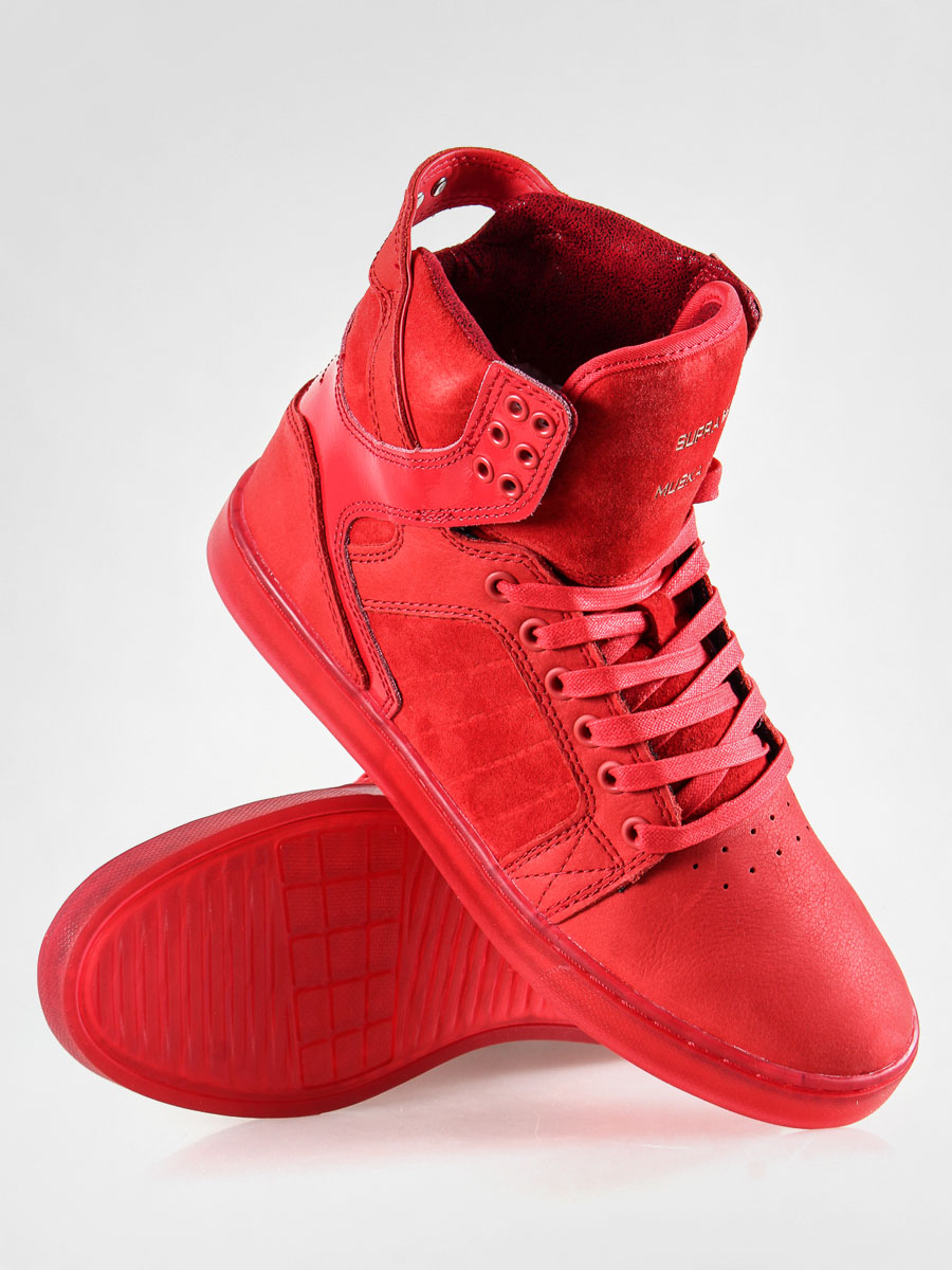 all red supra skytop lx