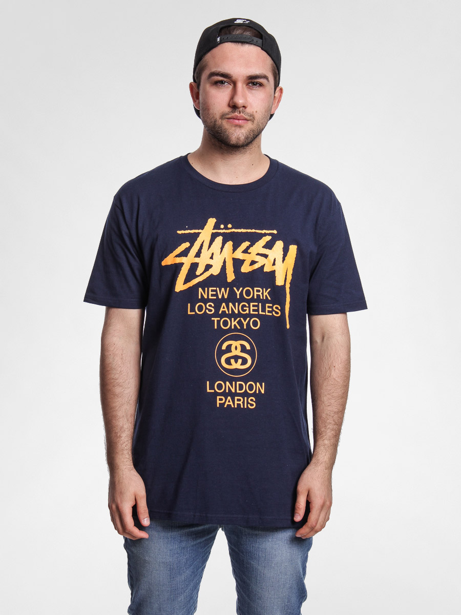 T-shirt Stussy World Tour (navy)