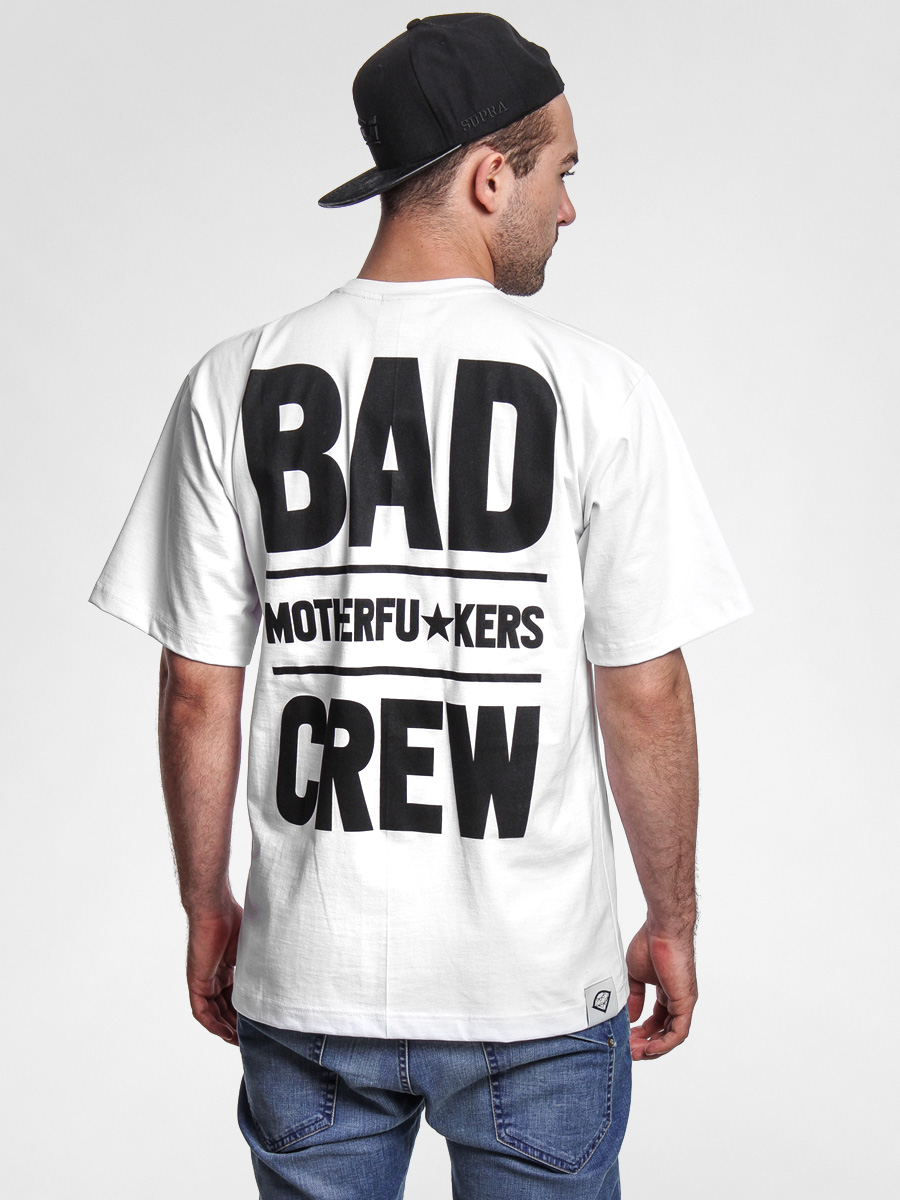 T-shirt Diamante Wear Bad Motherfuckers (wht)
