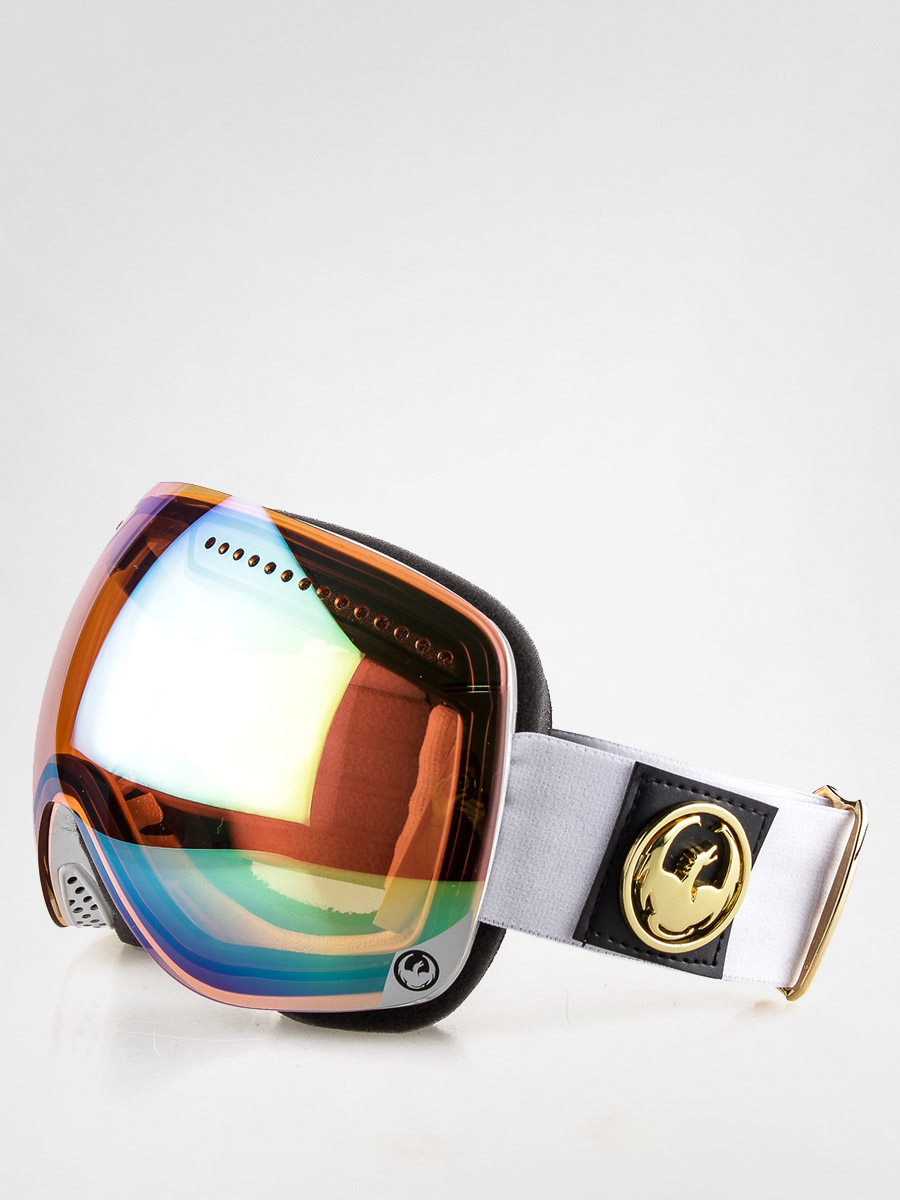 Gogle Dragon Apx (white/goldion+amberrl)