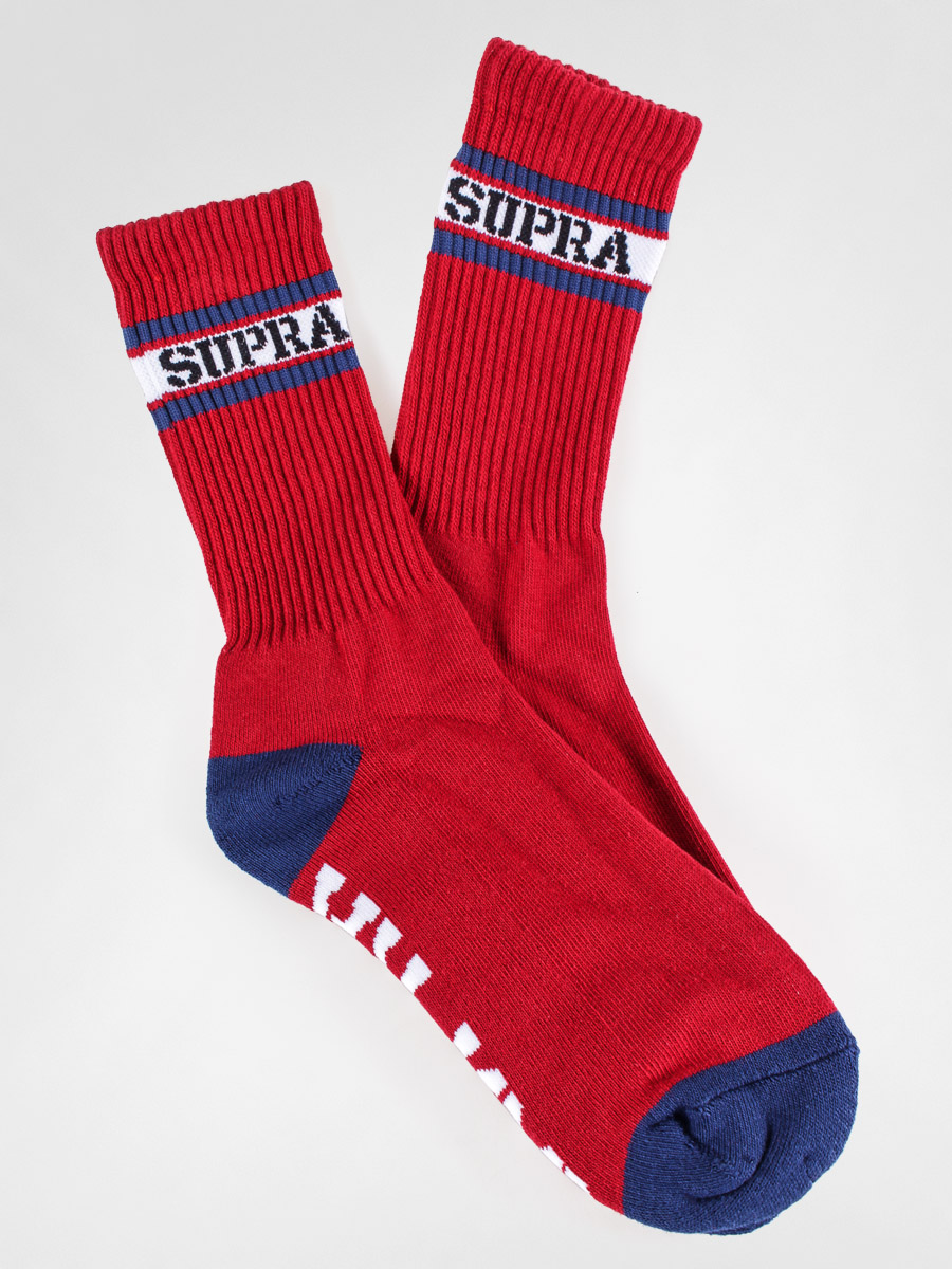 Skarpetki Supra Mark Crew (red)