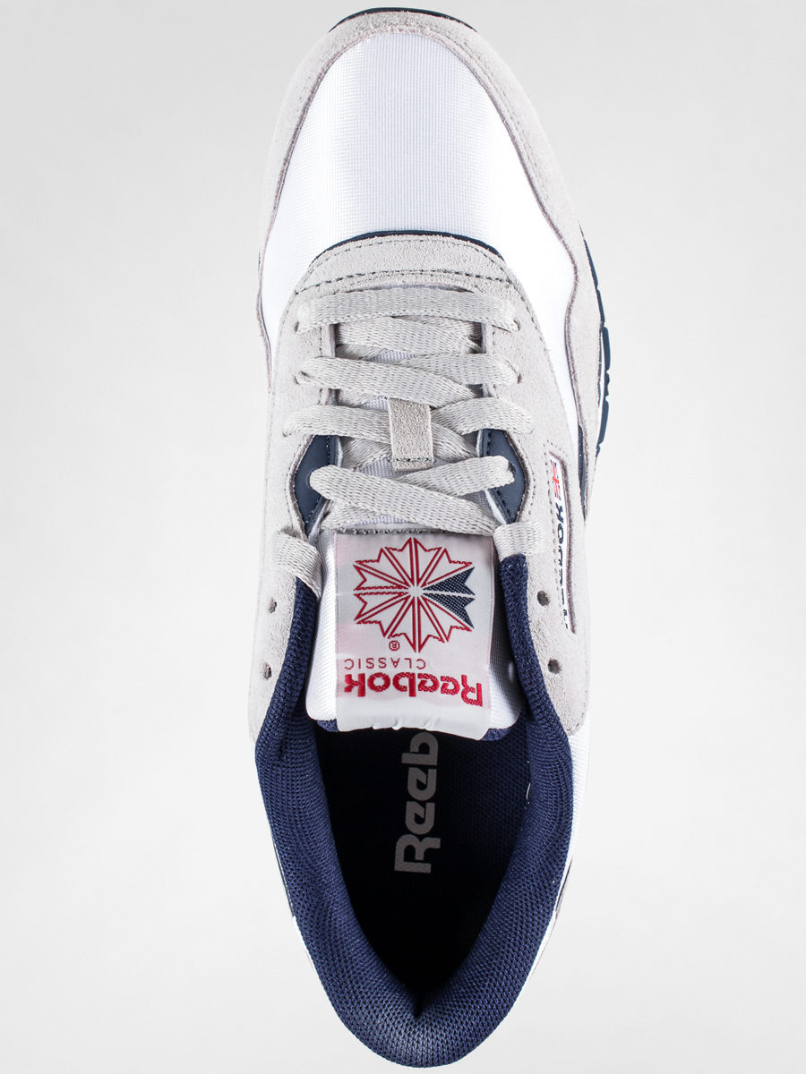 Buty Reebok CL Nylon SP (white/steel/navy/red)