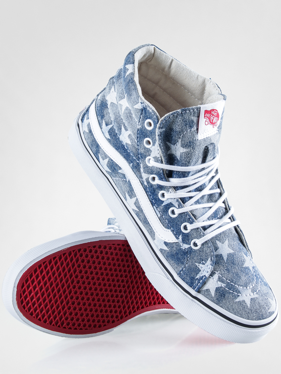 Buty Vans Sk8 Hi Slim (washed/stars/blue)