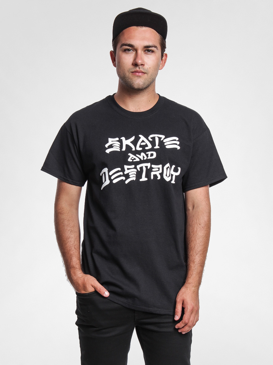 T-shirt Thrasher Skate And Destroy (black)