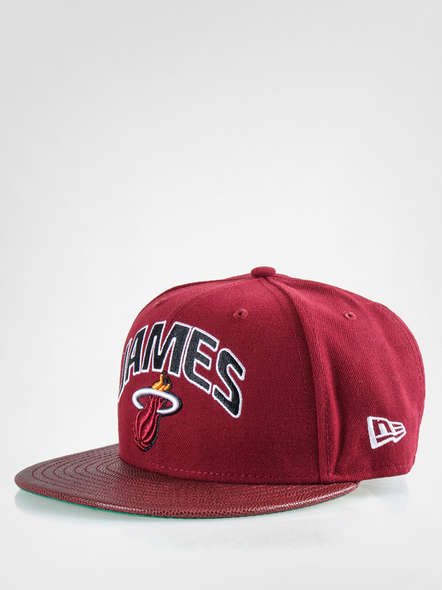 Czapka z daszkiem New Era NBA Players Miami Heat James ZD (burgundy)