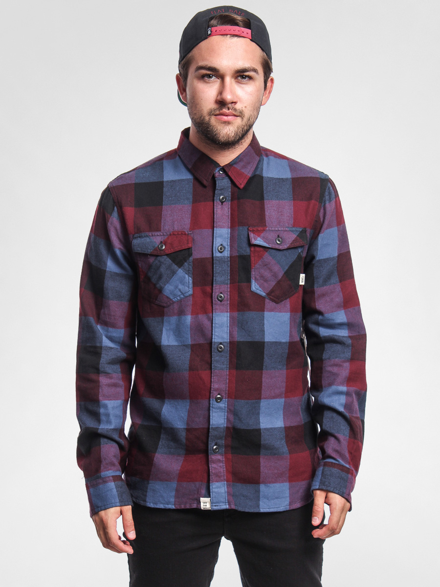 Koszula Vans Box Flannel (black/wine)