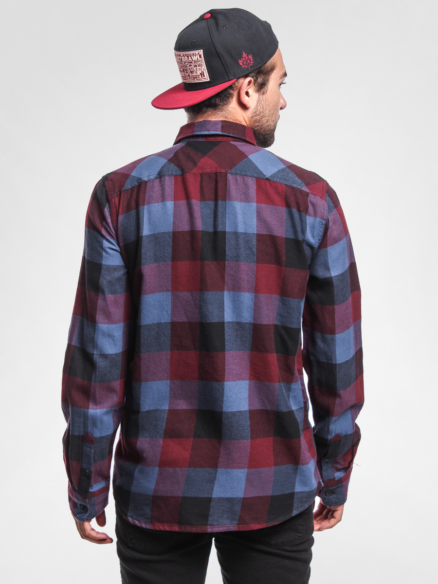 Koszula Vans Box Flannel (black/wine)