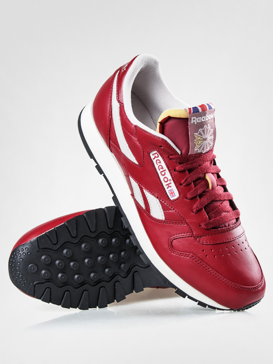 Buty Reebok CL Leather Vintage INSP L (burgundy/white/sandtrap)