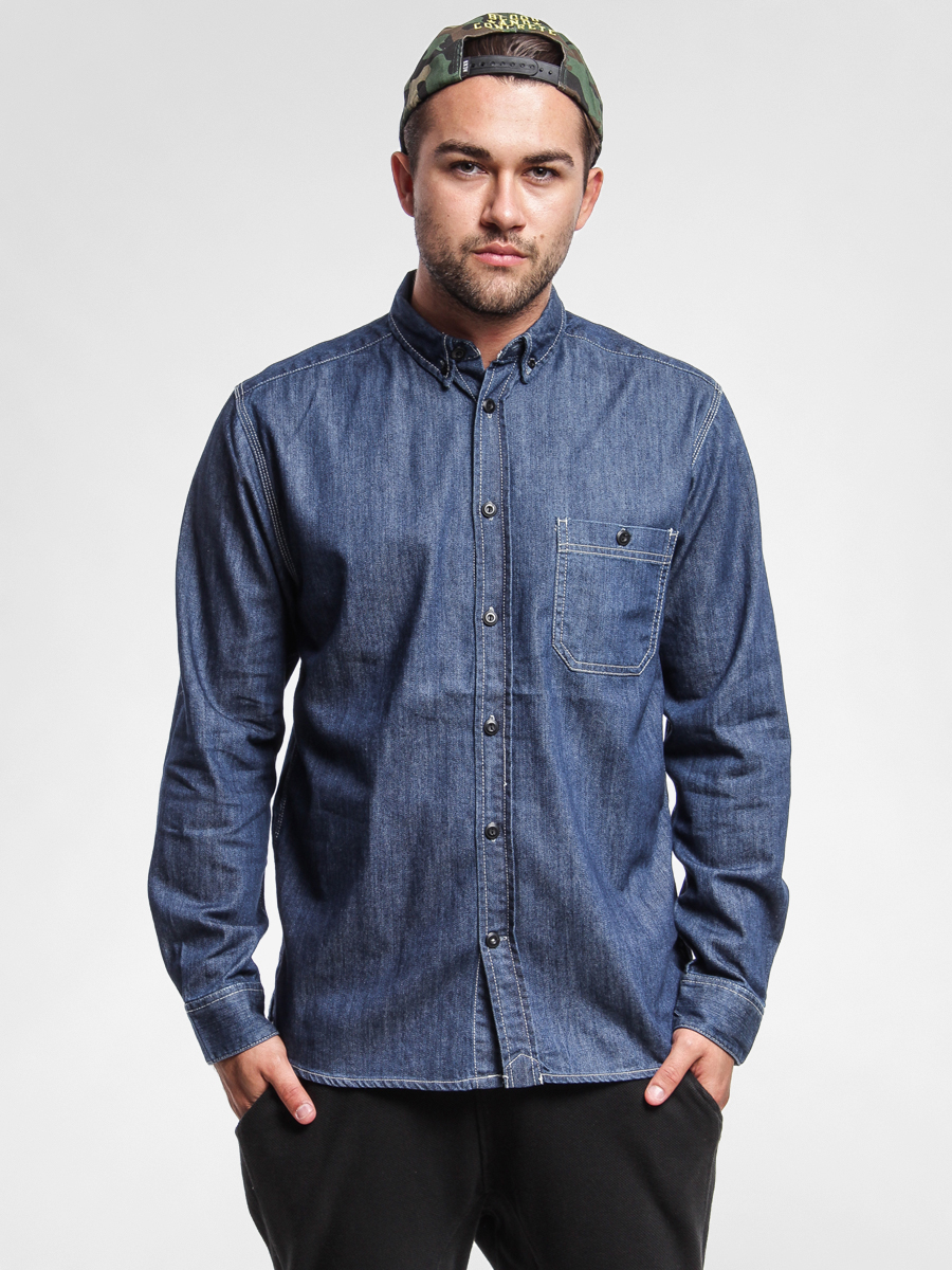 Koszula Quiksilver 03037 (dark blue jeans)