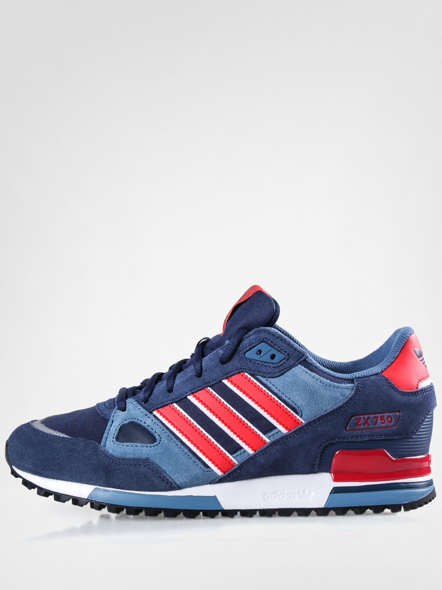 Buty adidas ZX 750 - granatowy (conavy/red/ftwwht)