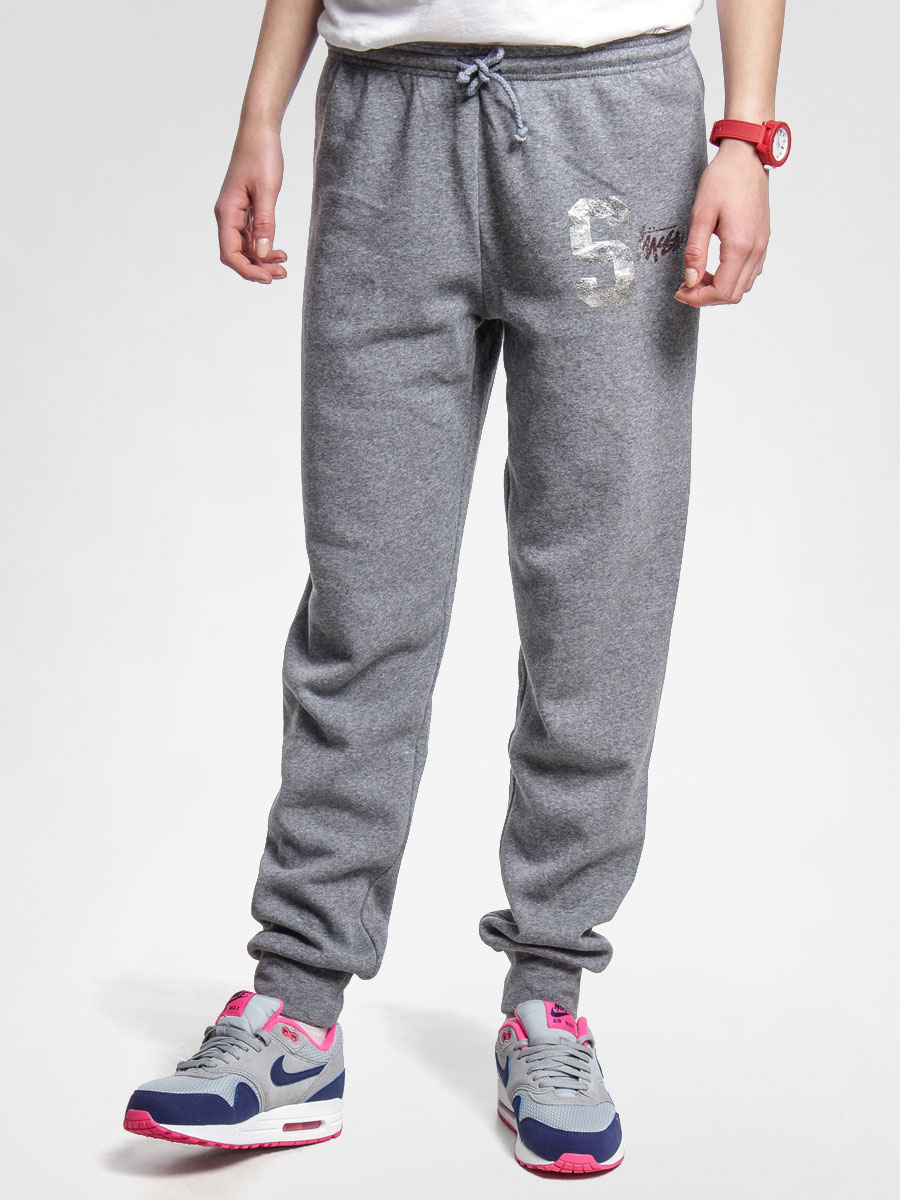 Spodnie Stussy College Stock Wmn (grey heather)