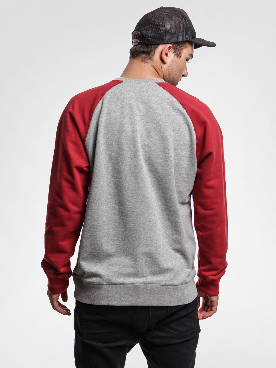 Bluza Carhartt Stanford Sweat Crew (grey heather/tuscany)