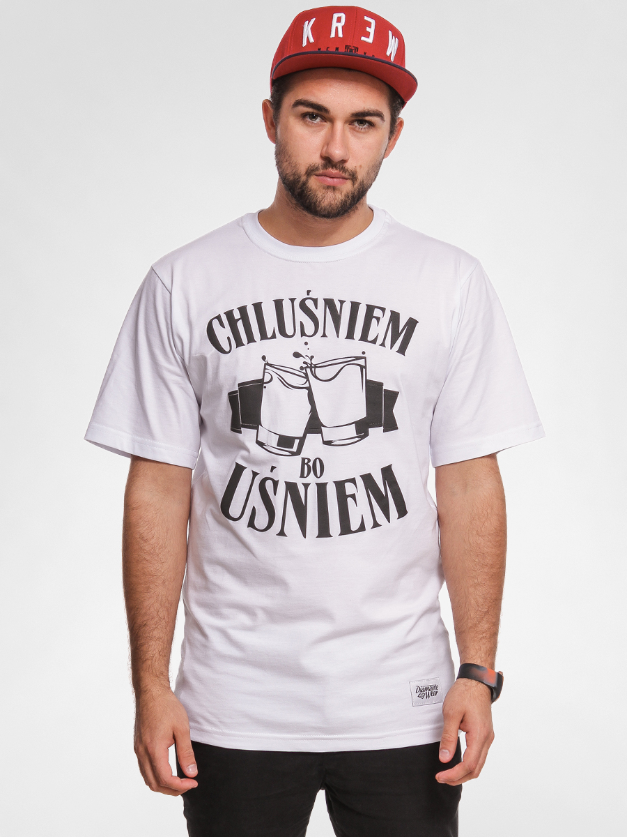T-shirt Diamante Wear Chluśniem Bo Uśniem (white)