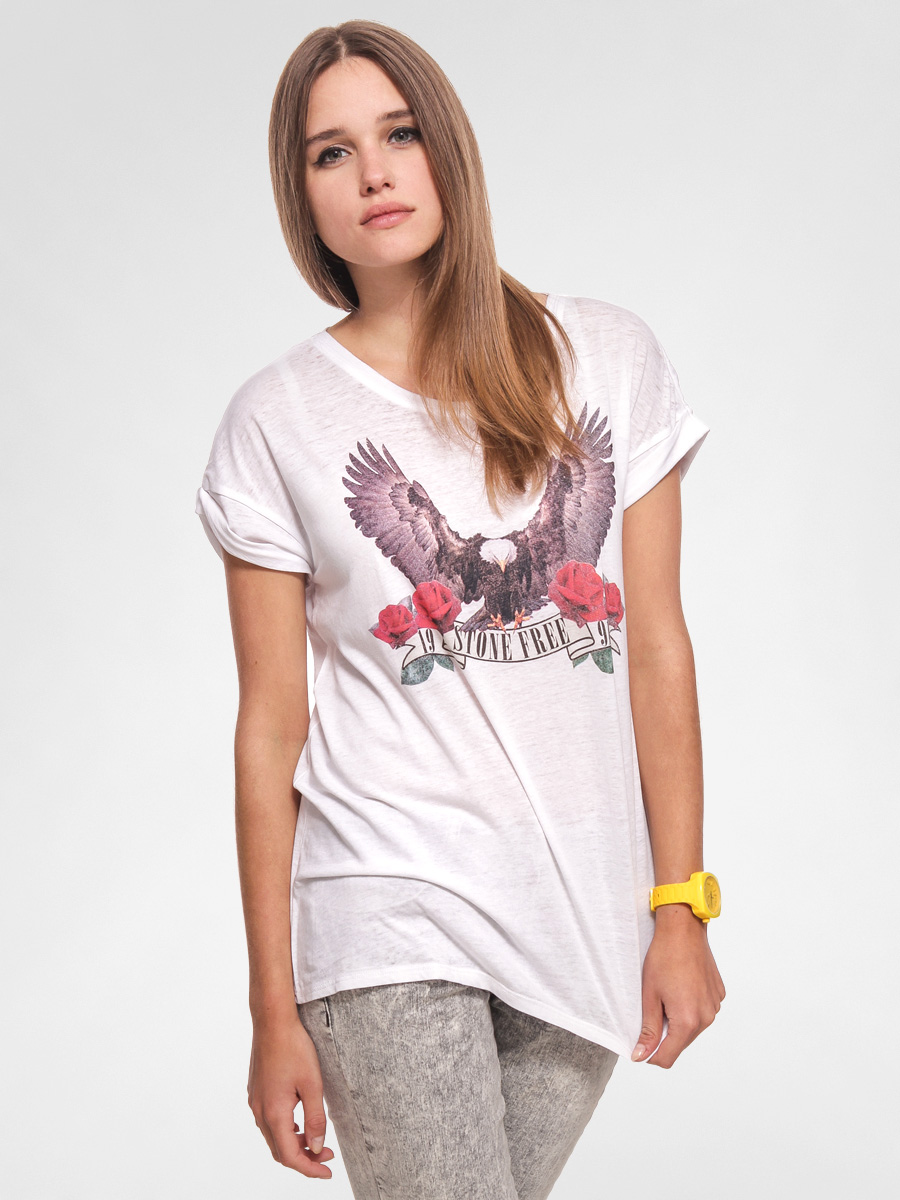 T-shirt Volcom Turn N Burn Wmn (wht)