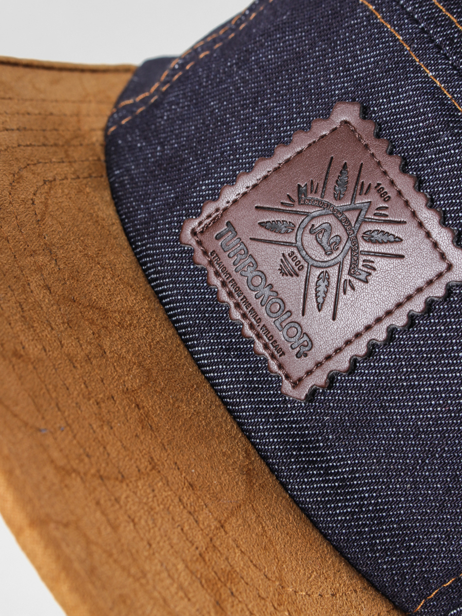 Czapka z daszkiem Turbokolor Five Panel ZD (denim/brown)