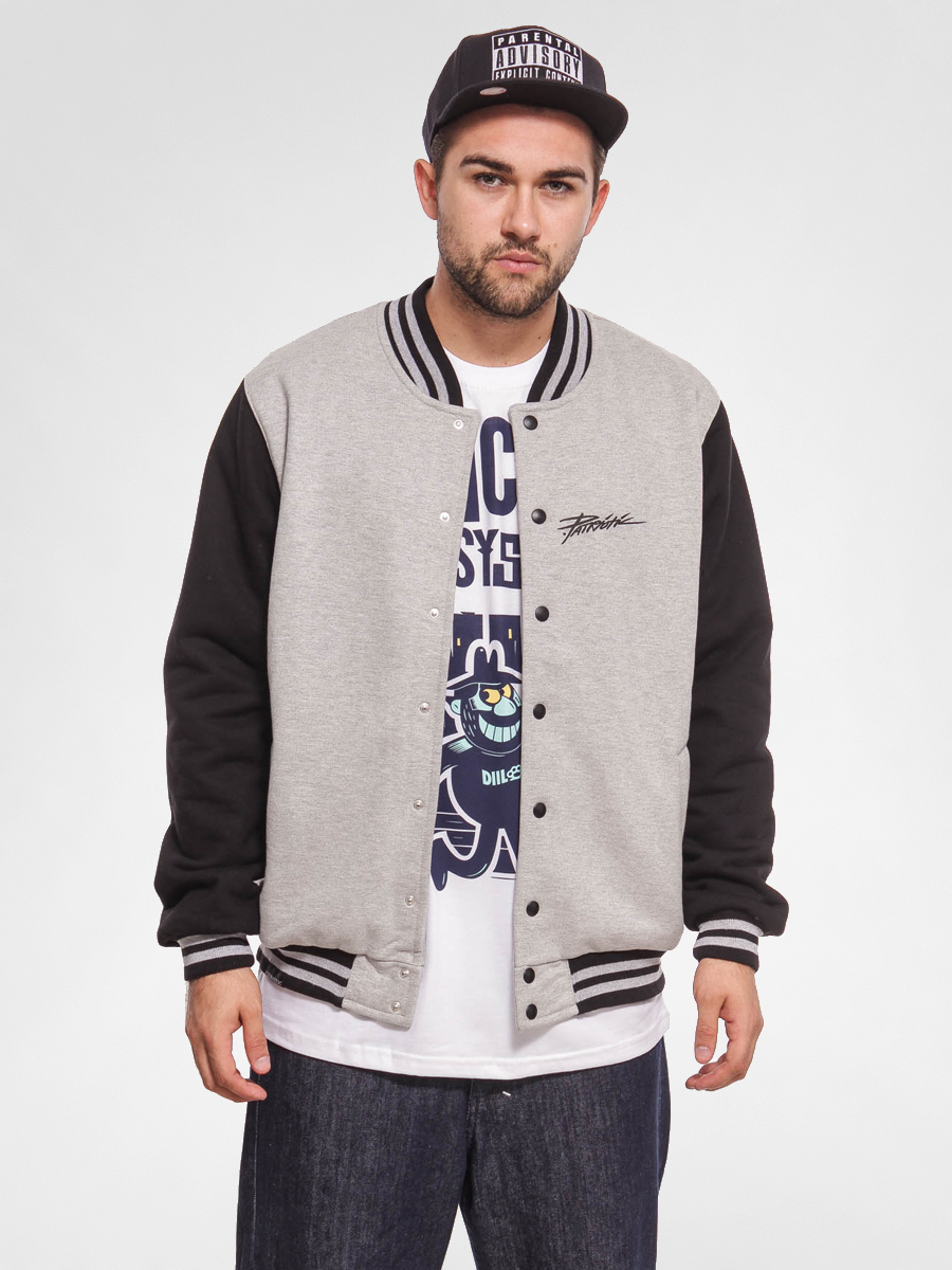 Kurtka Patriotic Baseball Zip (athletic heather)