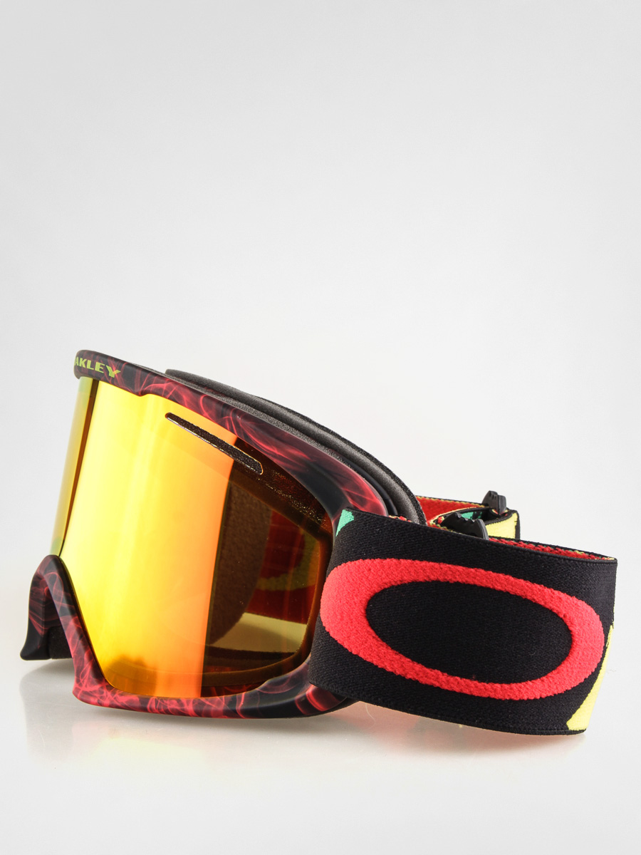 Gogle Oakley 02 XL (burned out rasta w/fire irid)