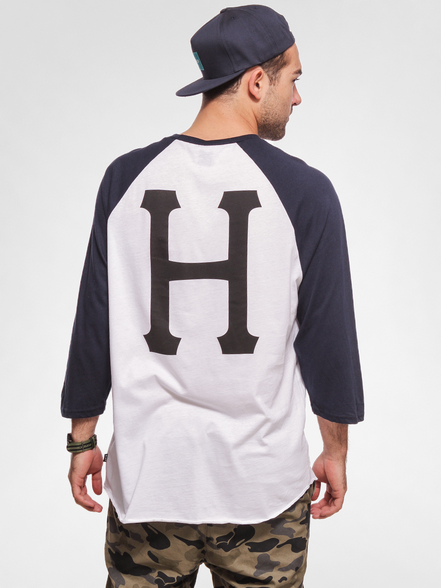 Koszulka HUF Classic H Raglan (white/navy)