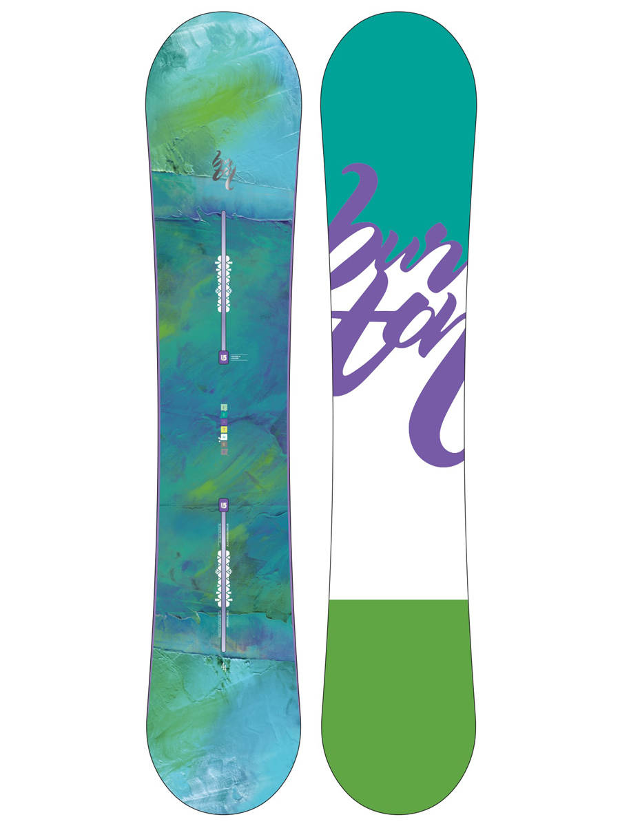 Deska snowboardowa Burton FEATHER 144 Wmn - wielobarwny
