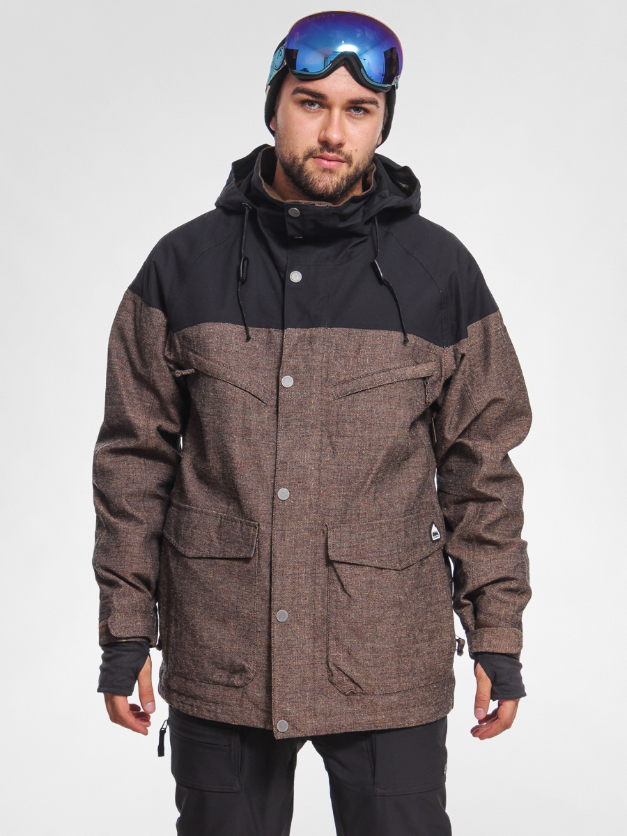 Męska Kurtka snowboardowa Burton MB HELLBROOK (tweed/true black)