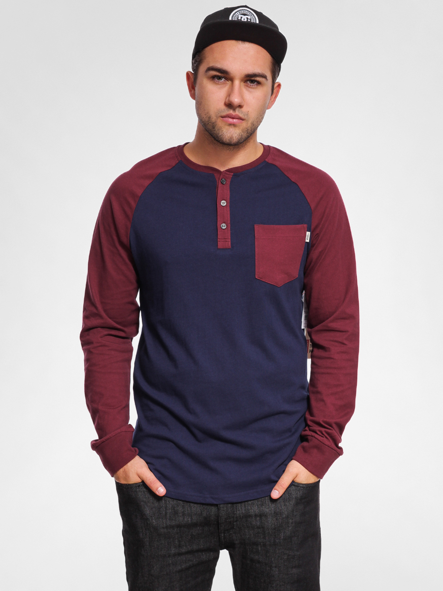 Longsleeve Vans Bering (wine/peacoat)