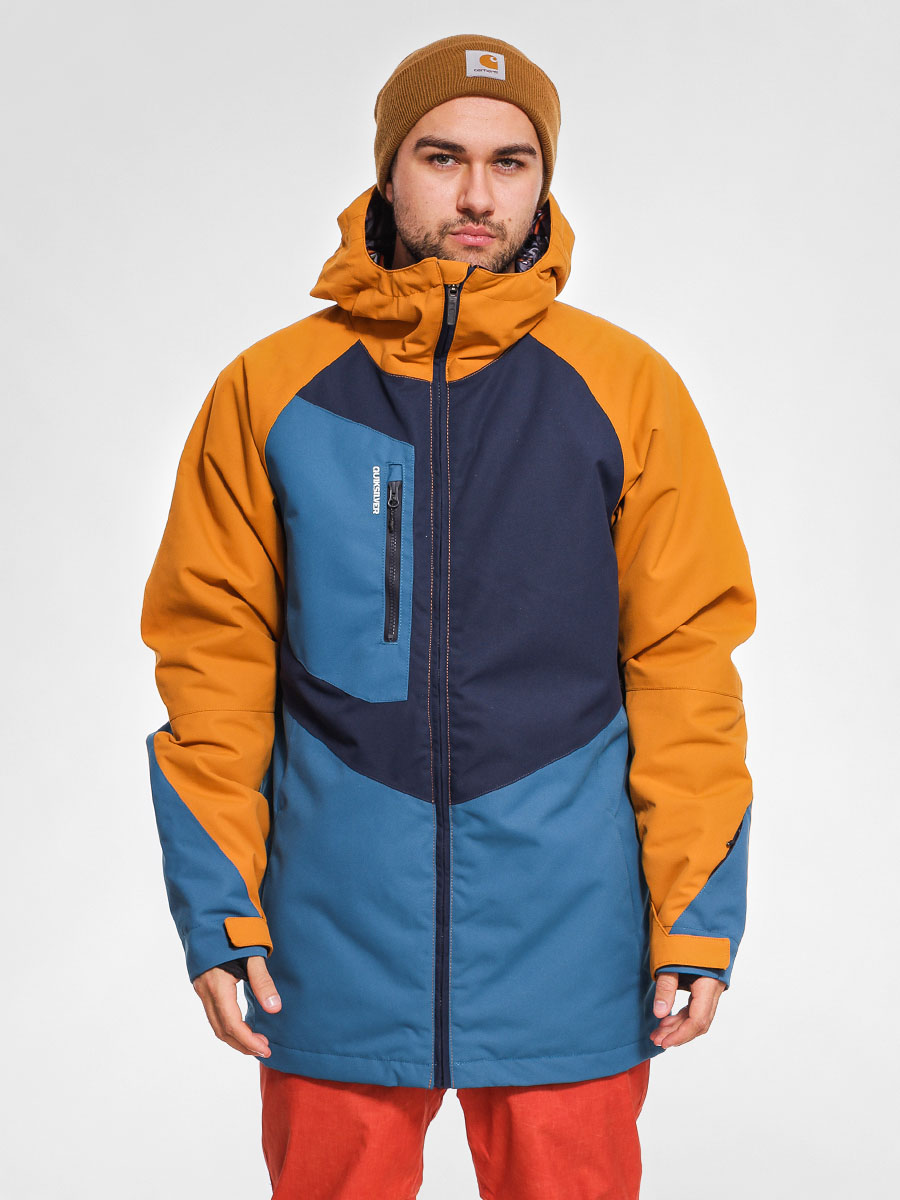 Męska Kurtka snowboardowa Quiksilver Roger That (light brown/navy/steel blue)