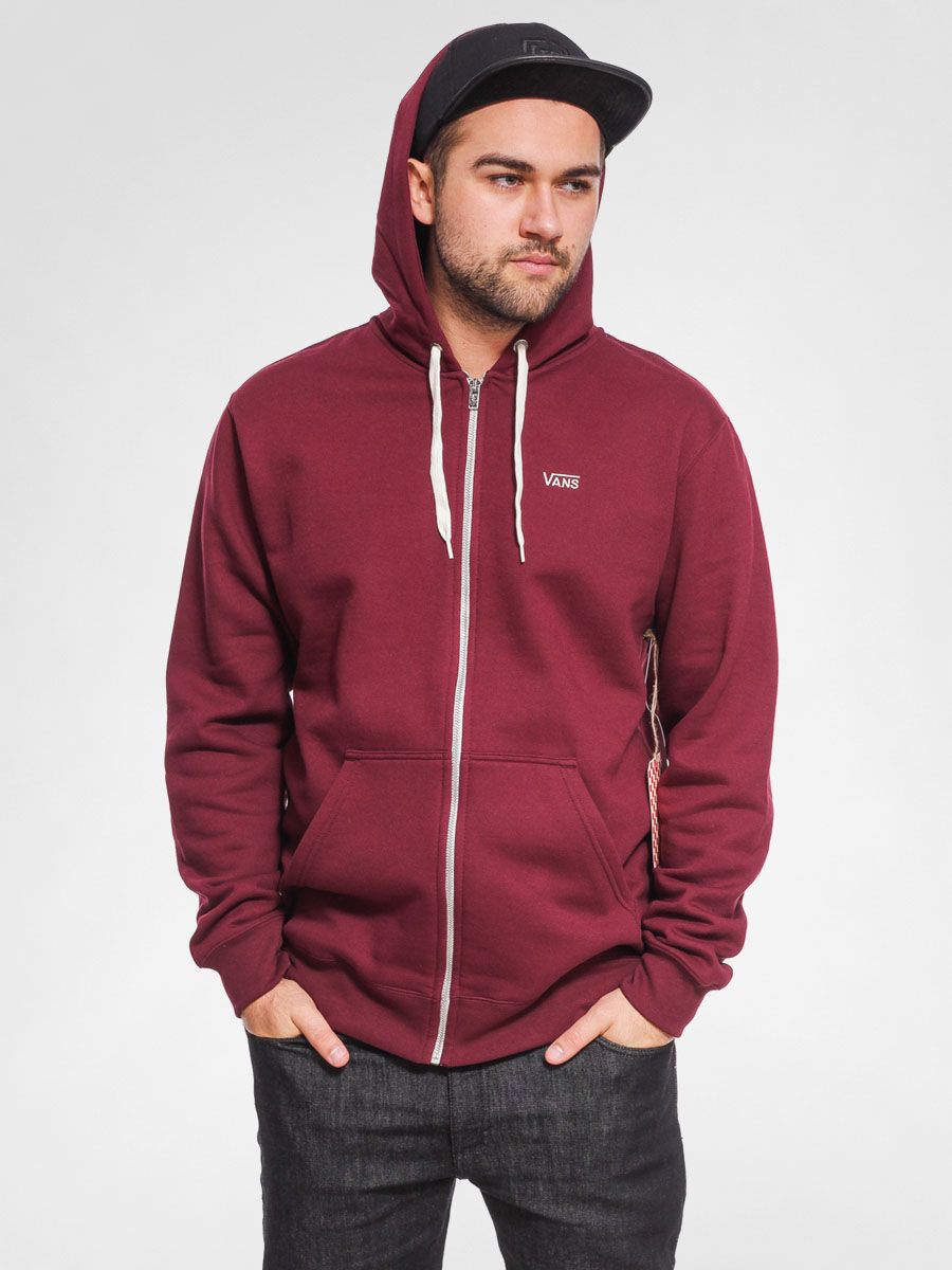 Bluza z kapturem Vans Core Basic ZHD (burgundy)
