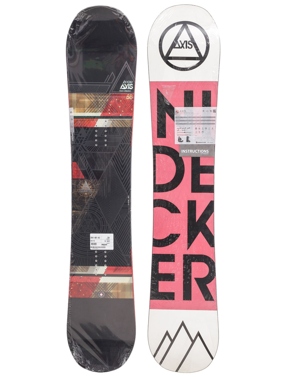 Męska Deska snowboardowa Nidecker Axis (red/white/black)