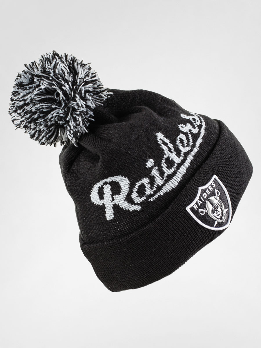 Czapka zimowa New Era Bobble Script 2 Oakland Raiders (black/grey)