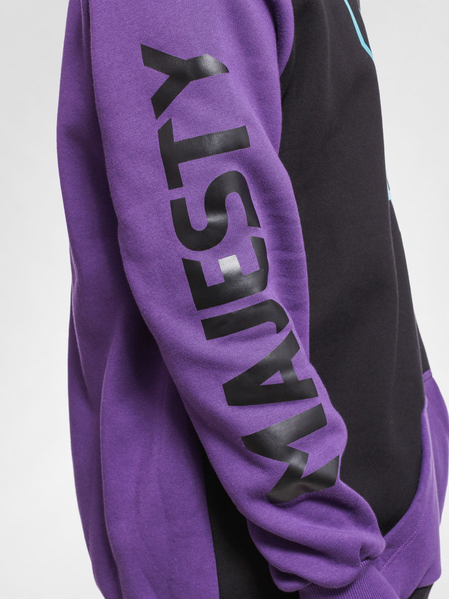 Męska Bluza z kapturem Majesty Rider HD (black/purple)