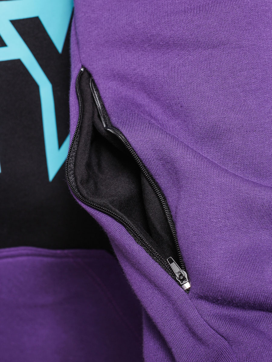 Męska Bluza z kapturem Majesty Rider HD (black/purple)