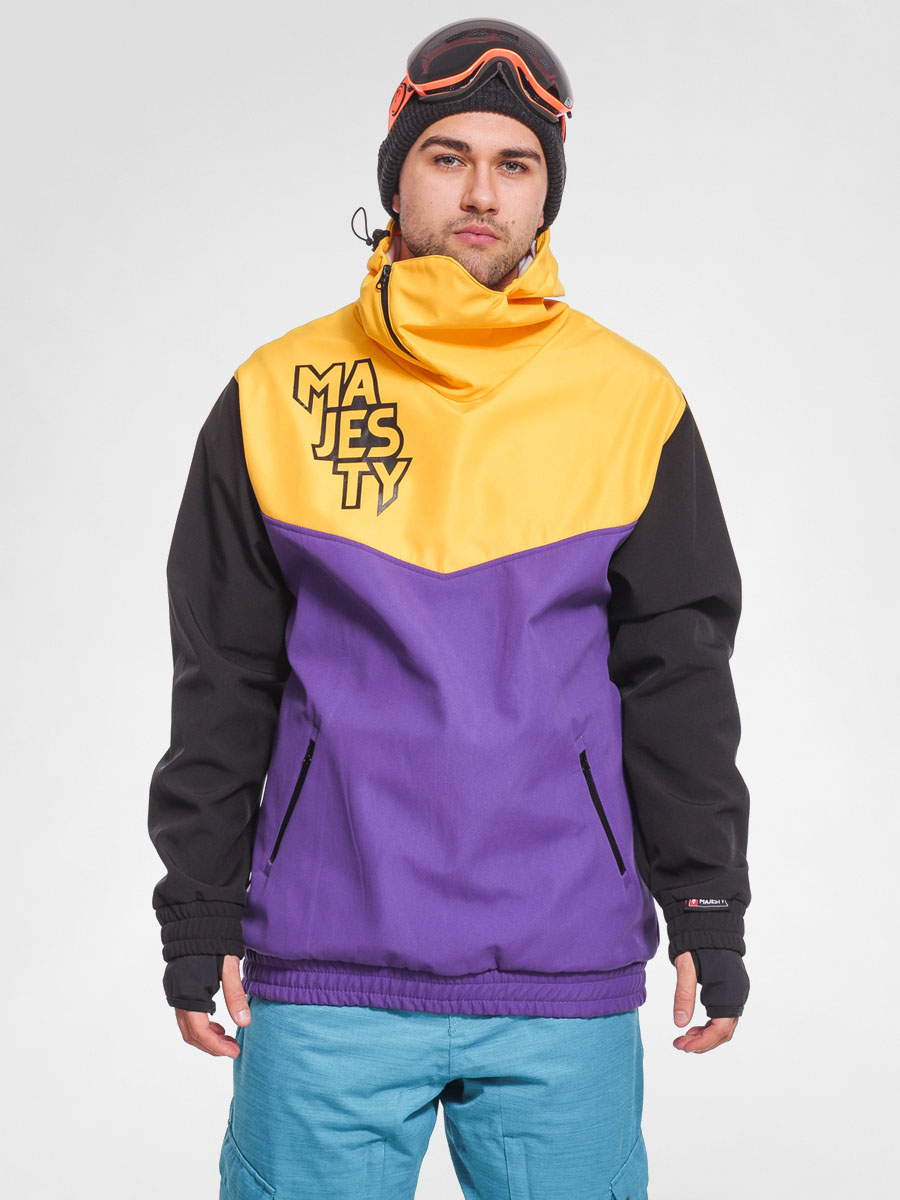 Męska Kurtka Majesty Rider Softshell (purple/mustard/black)