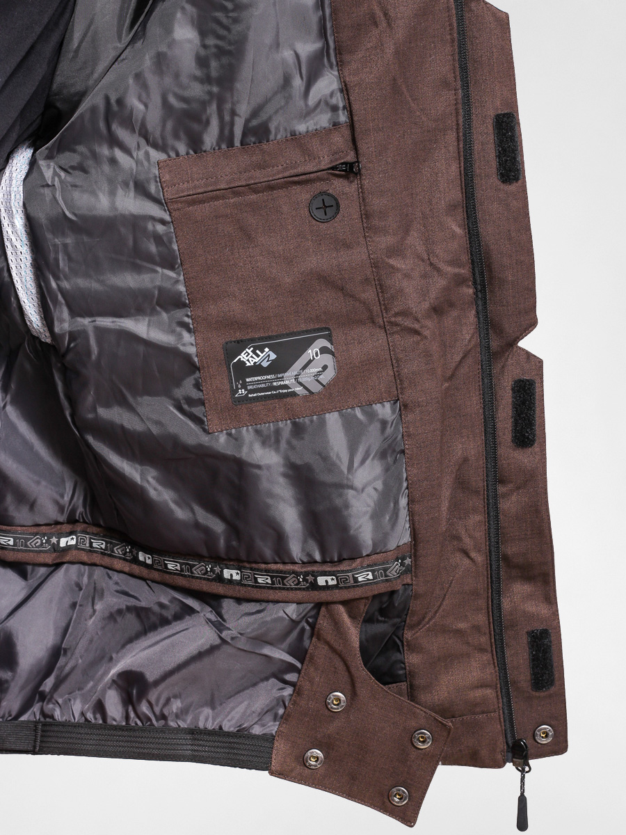 Męska Kurtka snowboardowa Rehall Karlson + Beanie (chocolate brown/melange)