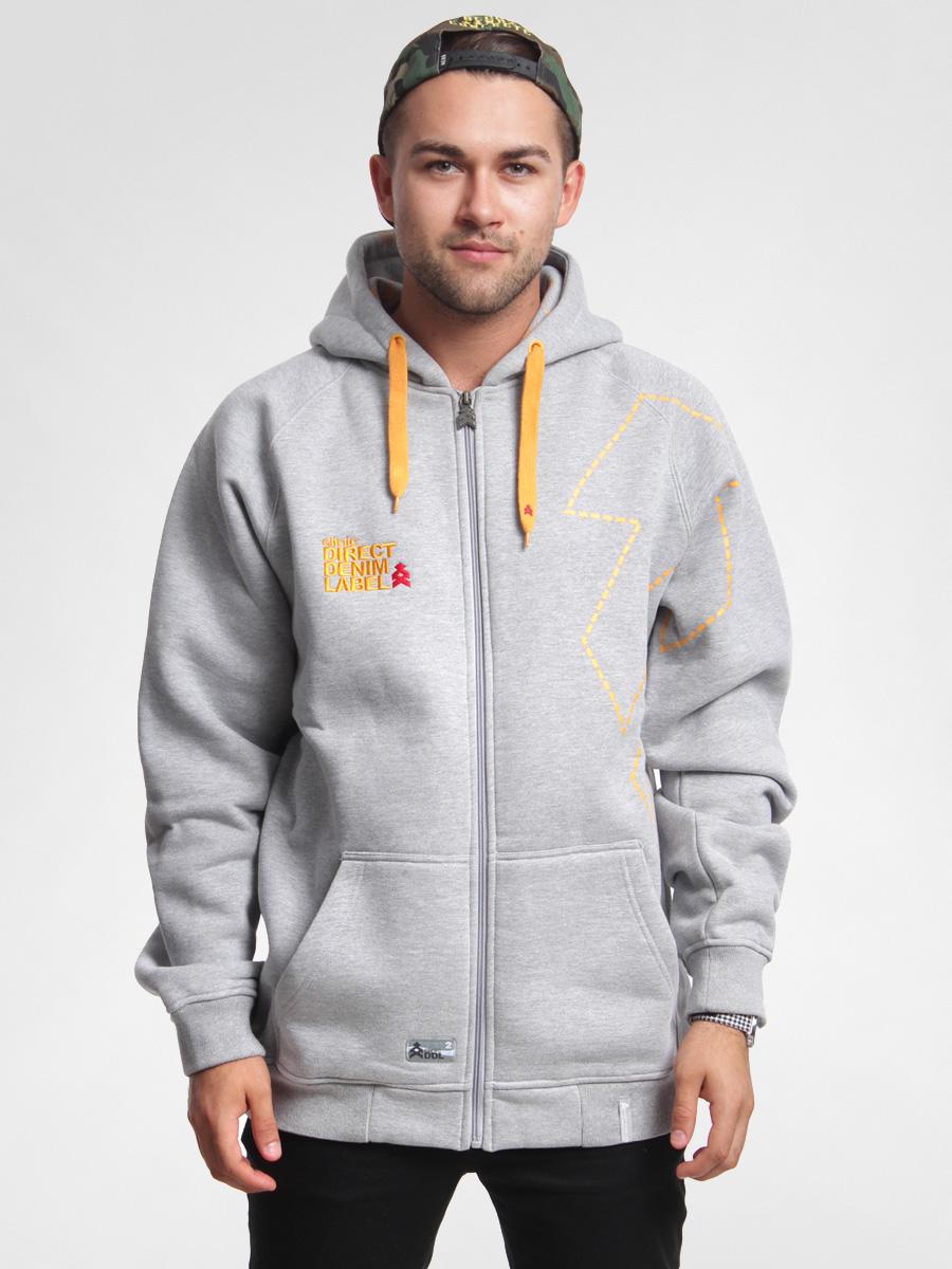 Bluza z kapturem Clinic Big Tree ZipHD (szara)