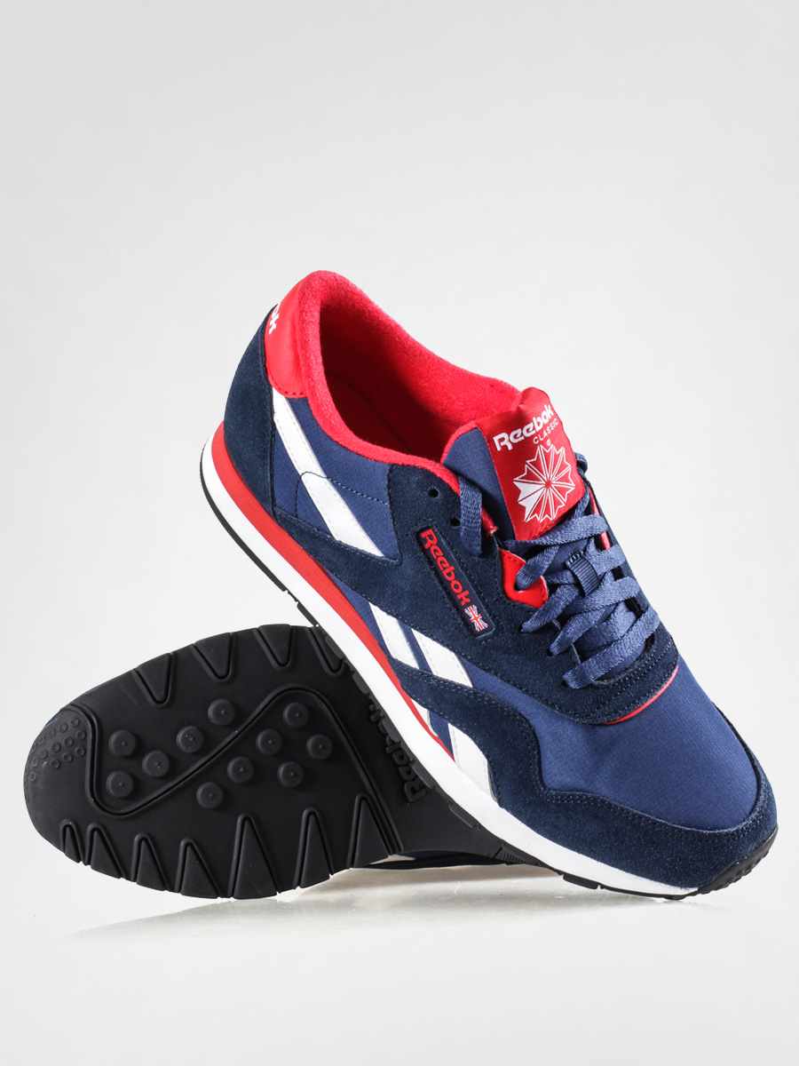 red white and blue reebok