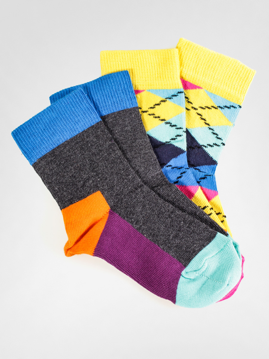 Dziecięce skarpetki Happy Socks Argyle 2 Pack (multi)