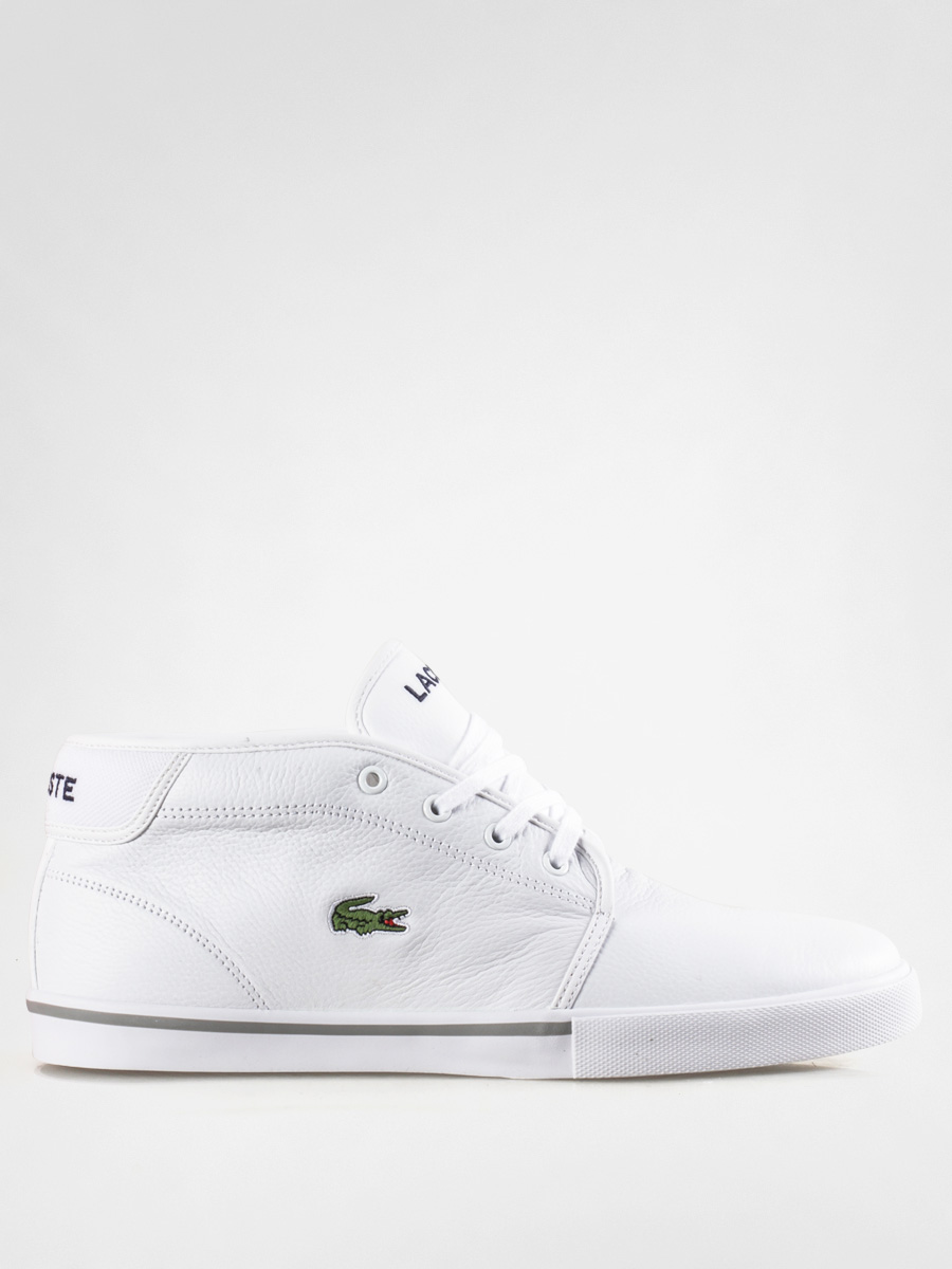 lacoste ampthill white leather