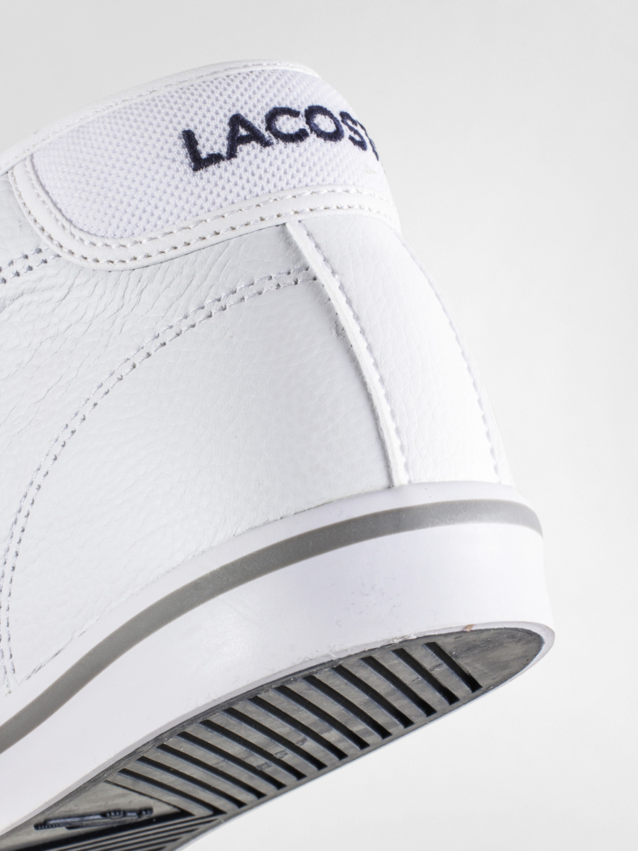 lacoste ampthill white leather