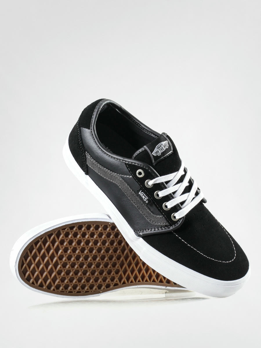 vans lindero 2 black & white shoes