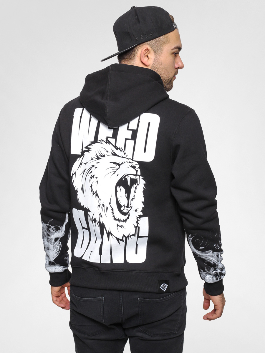 Bluza z kapturem Diamante Wear Weed Gang ZHD (black)